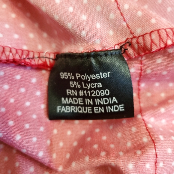 Vandana red with white polkadot medium sleeveless dress. - Picture 6 of 12